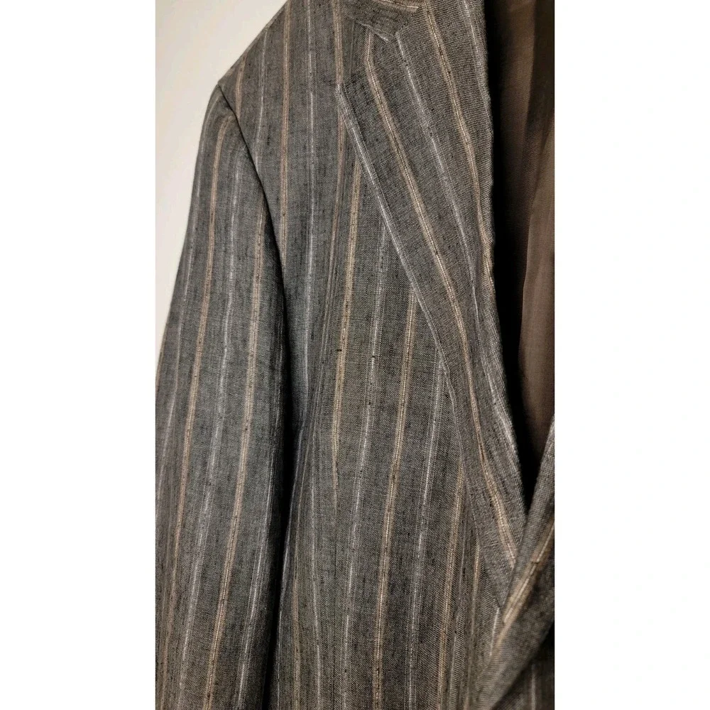 Paul Stuart Men's 44R Linen Blazer Men's Sport Coat Interview Business Formal